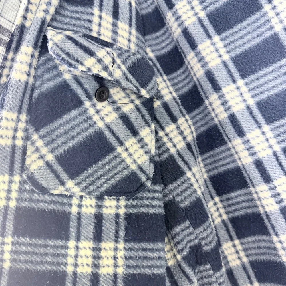 Comfort Outfitters Mens Cotton‎ XL Flannel Lined Plaid Shirt Jacket Long Sleeve